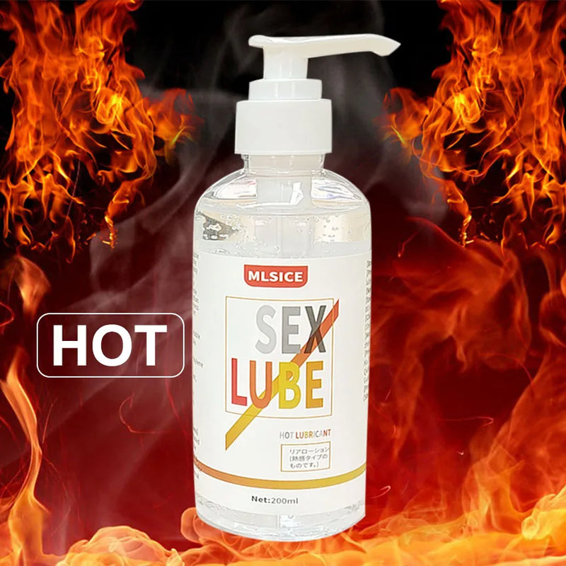 Lubrificante Versões: Hot ou Base d'água imita sêmen 200ml