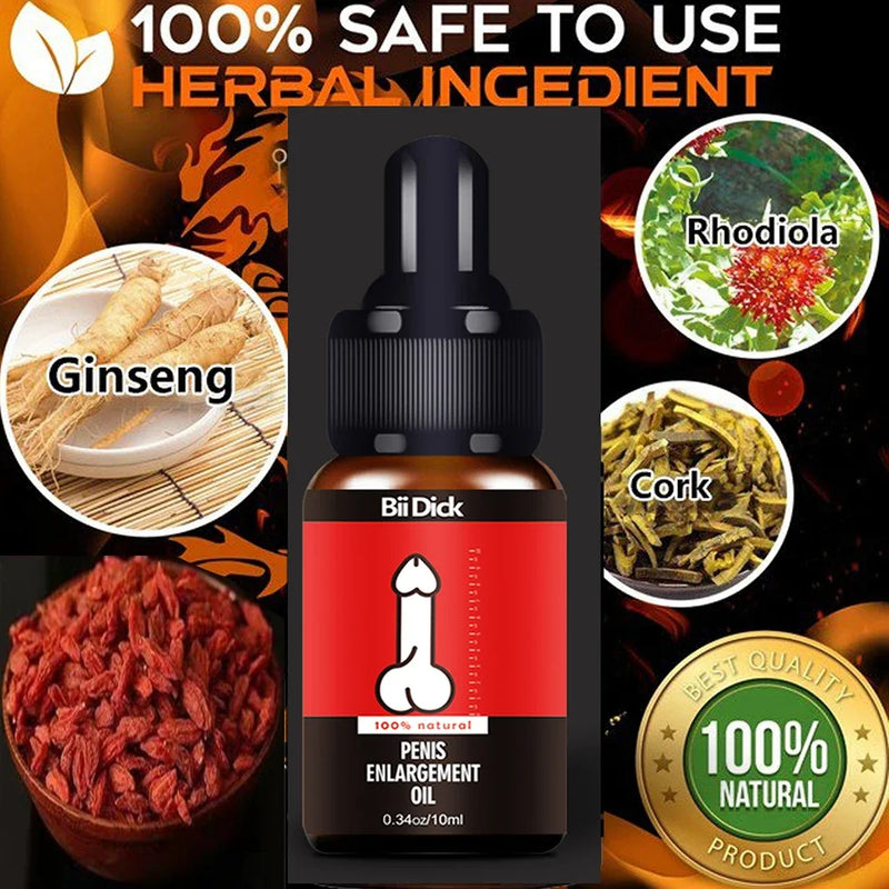 Penis Thickening Growth Man Biggest Enlargement Liquid Cock Erection Enhance Health Care Enlarge Massage Enlargement Oil 10ml