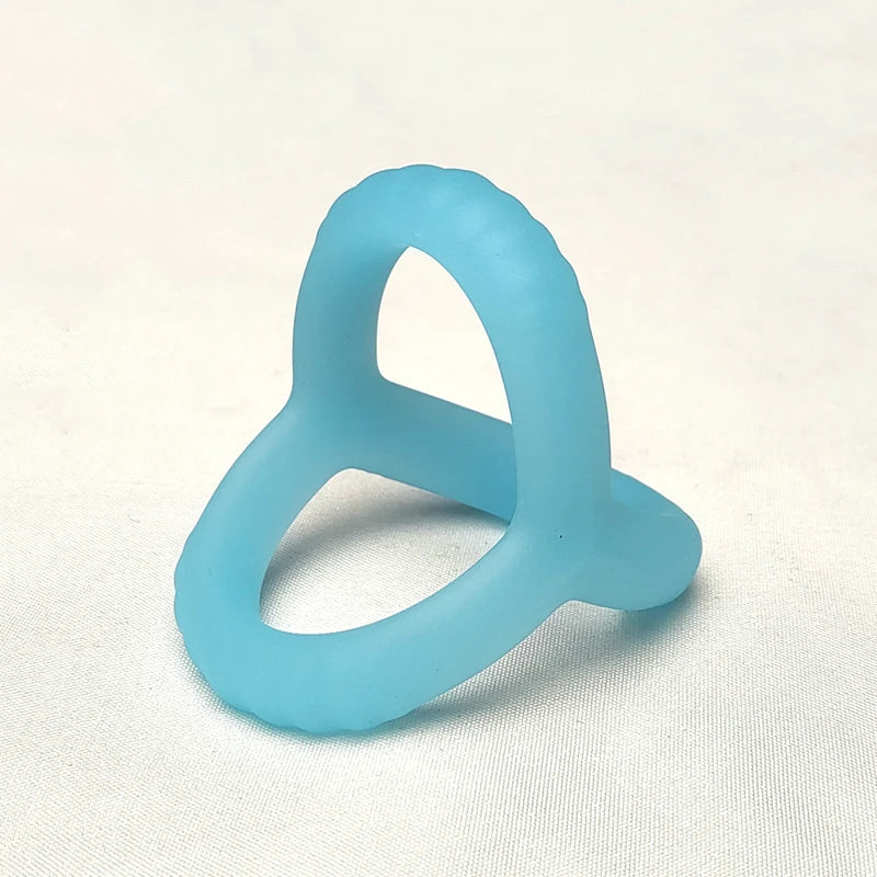 New Blue Luminous Penis Ring Reusable Silicone Semen Penis Ring Penis Enlargement Delayed Ejaculation Male Sex Toys