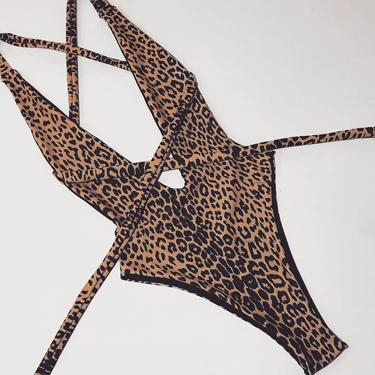 Maiô Super Sexy Animal Print Leopard